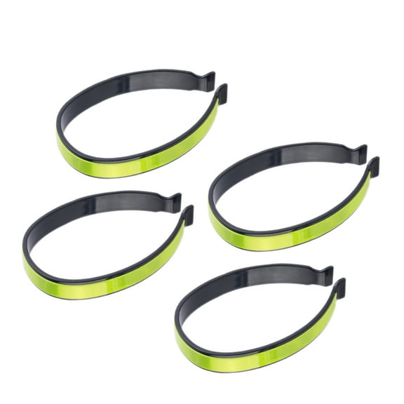 4Pcs Cycling Pant Holder Biking Accessories for Safe Ride, Cycling Trouser Clip, Reflective Bands for Bicycles Safety