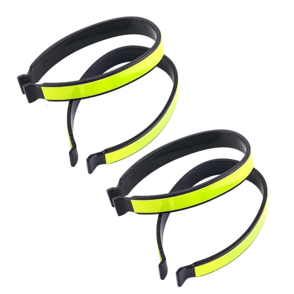 4Pcs Cycling Trouser Clip, Reflective Band for Bicycles Safety, Cycling Pant Holder Biking Accessories for Safe Ride