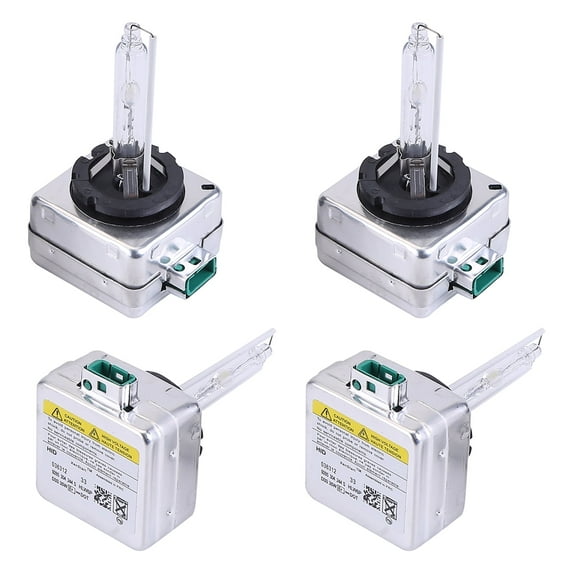 Gsuatey 4Pcs D3S Xenon Bulb Car Ballast for Chevrolet for Volkswagen for Audi,6000K 35W 85V HID Headlight Bulbs D3S Xenon Headlight Replacement Super Light