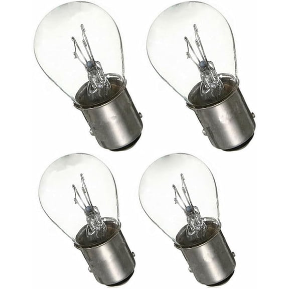 4Pcs DC 24V 21/5W BAY15D P21/5W 1157 S25 1016 2412 Clear Car Bulbs Car Turn Signal Bulbs Auto Halogen Signal Lights Stop Brake Tail Indicator Lamp 24V 1157 4300K Yellow