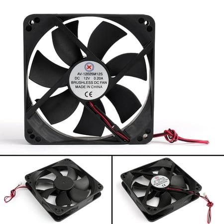 4Pcs DC Brushless Cooling PC Computer Fan 12V 12025s 120x120x25mm 0.2A 2 Pin