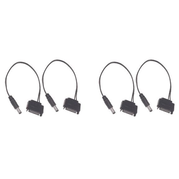 4Pcs DC Cable Power Supply SATA Revolution DC 5521 12V Power Supply SATA to DC Cable
