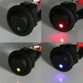 thumbnail image 1 of 4Pcs DC12V Waterproof ON/OFF Car Round Rocker Dot LED Light Toggle Switches, 1 of 6