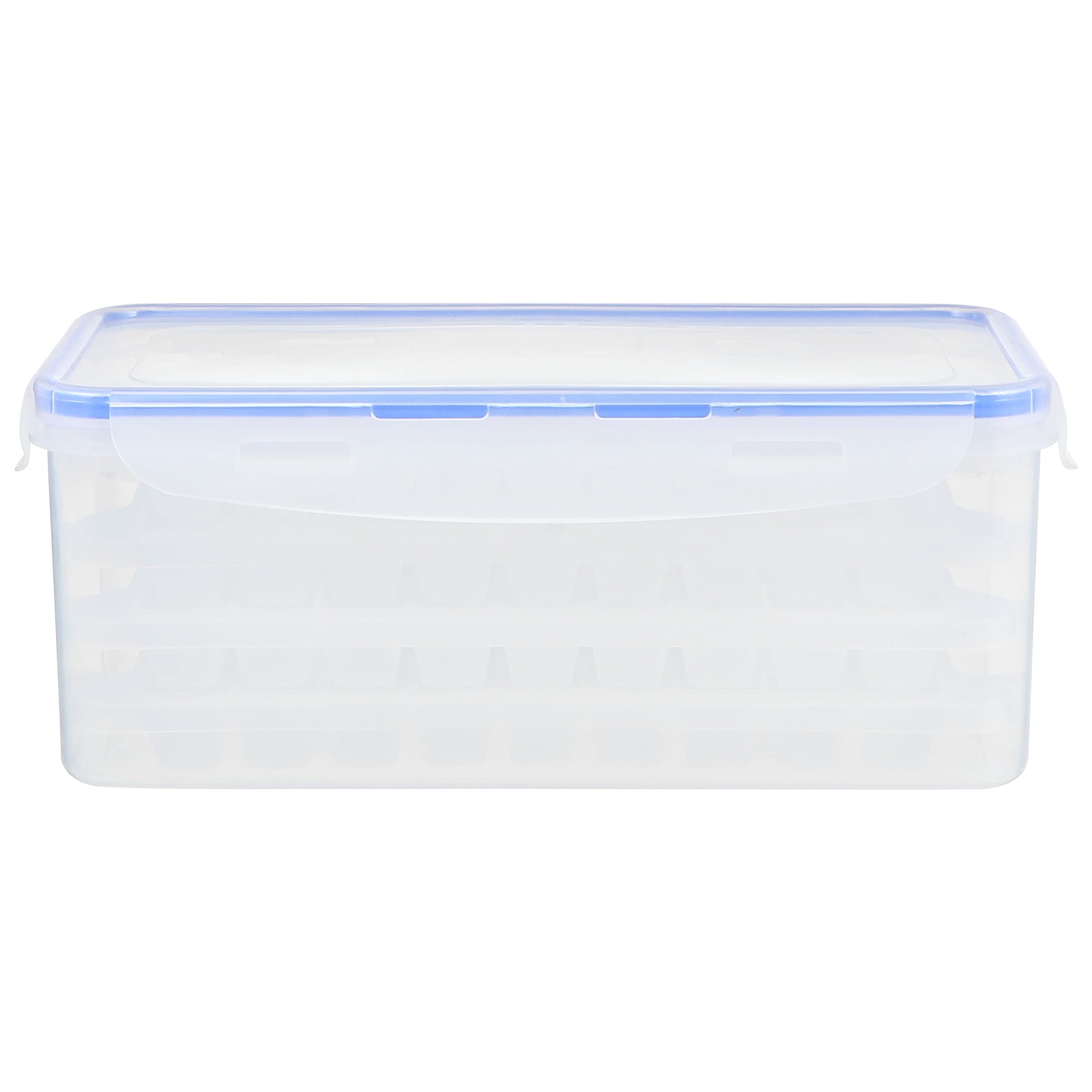 4Pcs DIY Ice Cube Making Trays Mold Mould with Storage Container Box ...