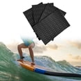 thumbnail image 1 of 4Pcs Deck Grip Mats, Non Slip Surfboard Traction Pads, EVA Foam Sheet Deck Tail Pad, Surfboard Pad, Boat Decking Sheet for Skimboard Skateboard Black, 1 of 8