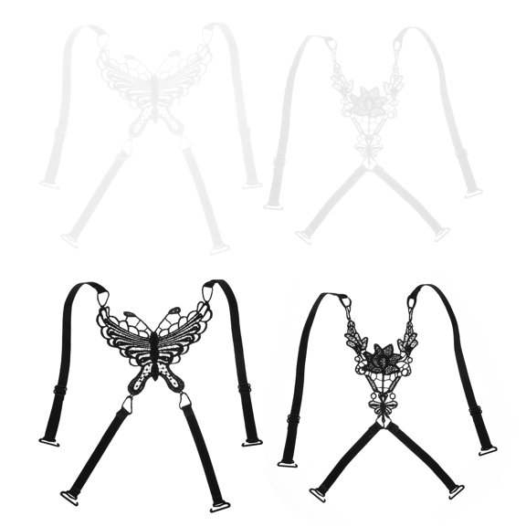 YEAHIBABY 4Pcs Elastic Adjustable Bra Straps with Anti Skid for Comfortable Replacement