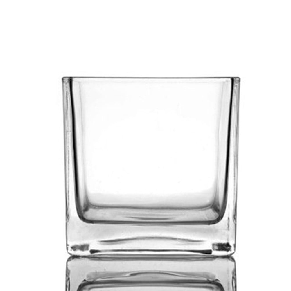 4Pcs Delicate Square Transparent Hydroponic Containers Green Radish