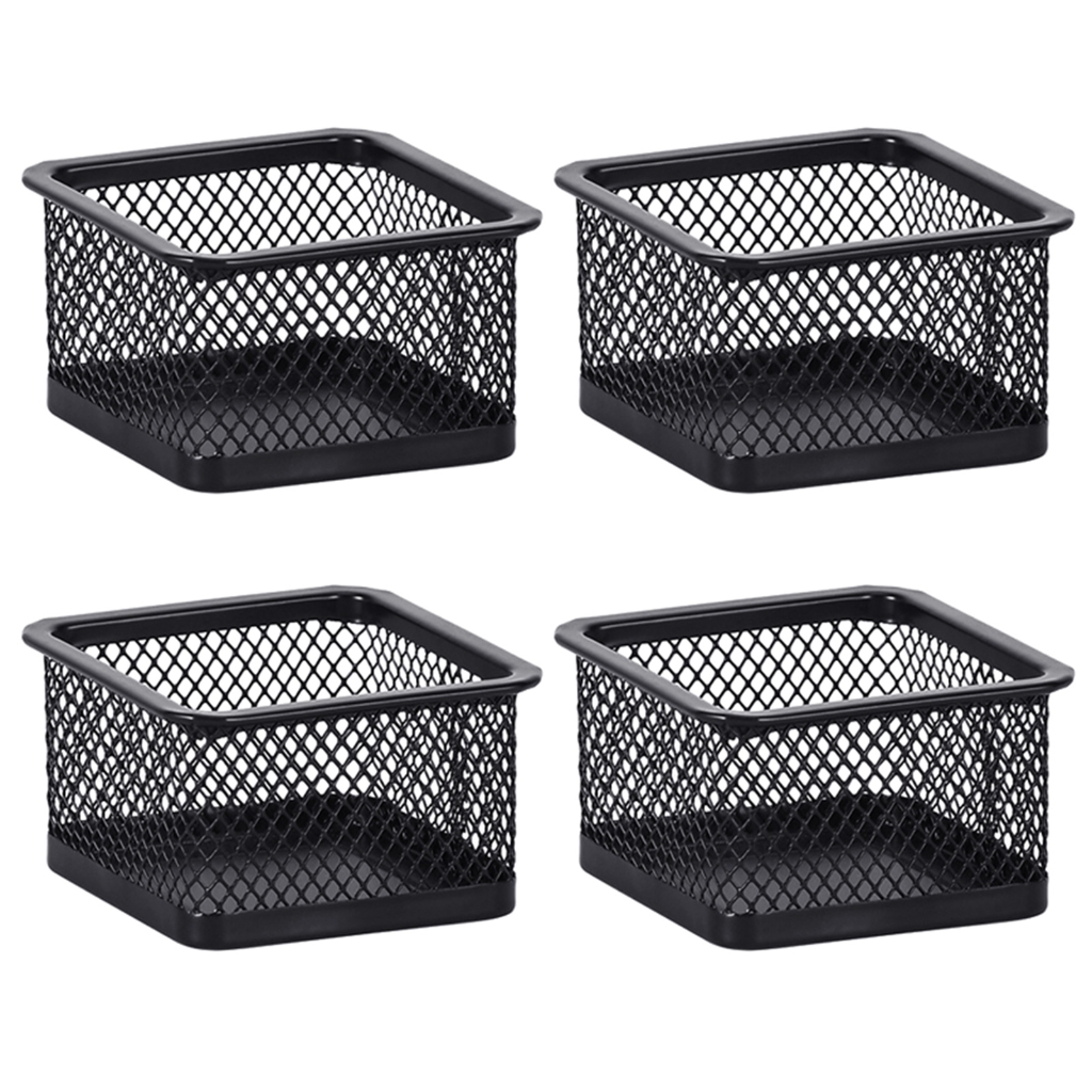 Paperclib Box 4Pcs Desk Paper Clip Dispenser Metal Paper Clip Box for Office ...