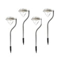thumbnail image 1 of 4Pcs Diamond-Shape Solar Powered LED Stake Lights Garden Lawn Yard Decor Lamp, 1 of 7
