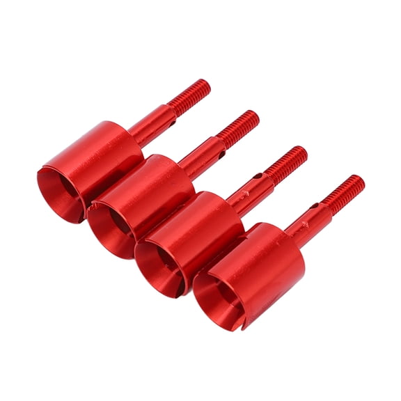 4Pcs Diff Cup Differential Joint Cup Aluminium Upgrade Part for TT02 1/10 VehicleRed
