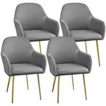 4Pcs Dining Chair Cover High Elasticity Curved Back Chair Cover Removable Dining Room Seat Slipcover Minimalist Armchair Slipcover for Home Living Room Kitchen