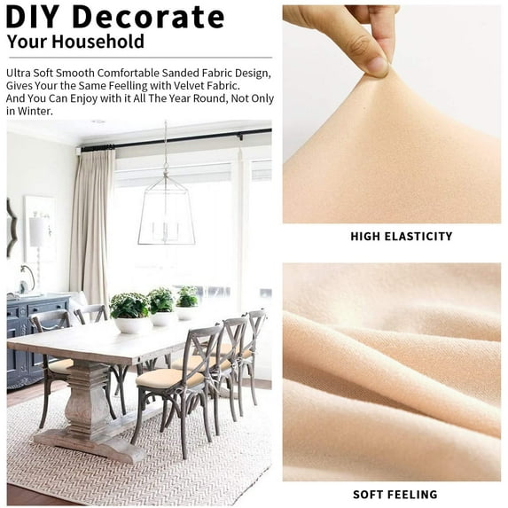 4Pcs Dining Chair Covers,Washable Dining Room Chair Seat Covers,Removable Washble Dining Room Chair Seat Cover,Chair Slipcovers Protector(Beige)
