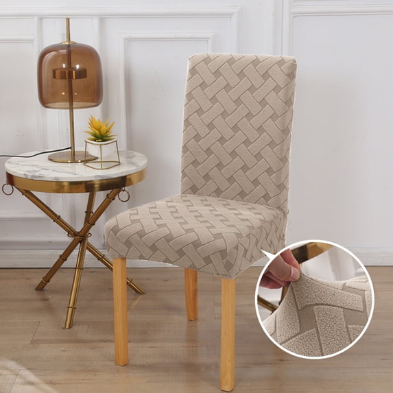 4Pcs Dining Room Jacquards Chair Covers,Chair Covers, Soft And Stretchy,Cat Scratch Protection, Jacquard Fabric, Grey, Regular Size, Dining Chair Cover Banquet Wedding, Kitchen, Hotel, Celebration