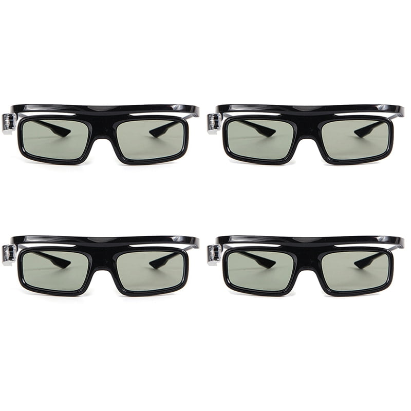 4Pcs Dlp-Link Active Shutter 3D Glass Gl1800 Rechargeable Eyewear