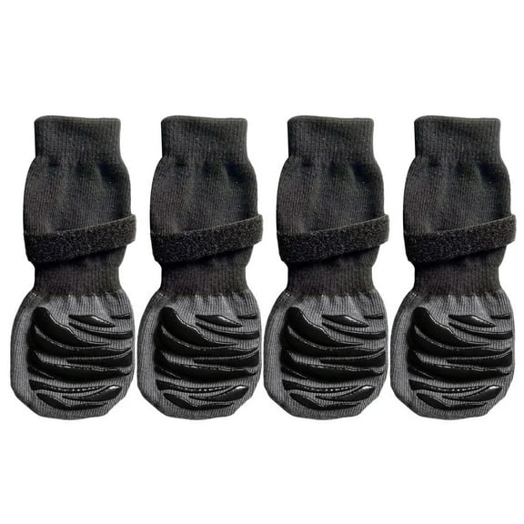 4Pcs Dog Feet Cover Protective Shoes for Pets with Paw Patterns Shoes Dogs Shoes Booties with Paw Patterns