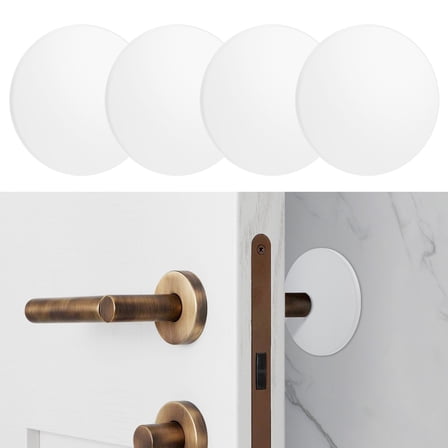 4Pcs Door Stopper Wall Protector Easy Install Door Knob Bumper Pad Sticky Wall Protector for Furniture Tile Marble Glass