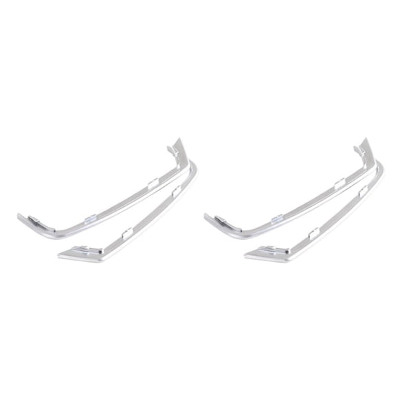 4Pcs Door Tweeter Slot Plug Stickers for F10 F11 5 Series 2011-2013 ABS Chrome Door Speakers Frame