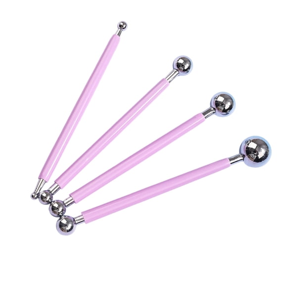 4Pcs Double Head Clay Dotting Pen Double Ended Pottery Clay Modelling Tool