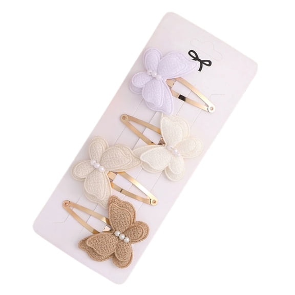 4Pcs Double Layer Bows Hair Clip Metal Barrettes Design Hair Accessory For Commuting School Parties And Celebrations