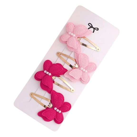 4Pcs Double Layer Bows Hair Clip Metal Barrettes Design Hair Accessory For Commuting School Parties And Celebrations