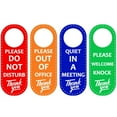 thumbnail image 1 of Supvox DoubleSided Do Not Disturb Office Door Sign with Easy Install PU Material for Storage Use Assorted Pcs, 1 of 7