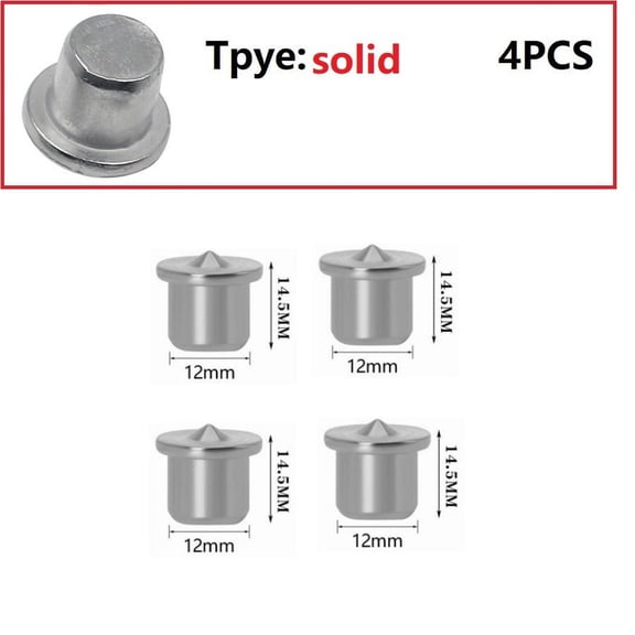 4Pcs Dowel Marker Set Essential Tool for Accurate Wood Hole and Joint Alignment (solid 12mm)