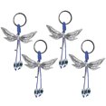 thumbnail image 1 of 4Pcs Dragonfly Gifts for Women, Evil Eye Keychain, Blue Charm Vintage Rope Clip Bag Ornament with Good Ornamental Value, Alloy Multipurpose Plaited Amulet Decoration, 1 of 7