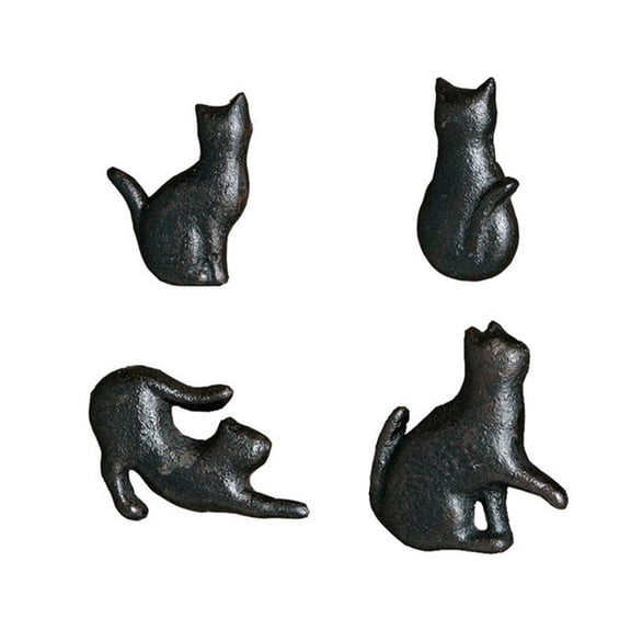 4Pcs Drawer Pulls Cats Shape Dressers Knob Cupboard Handle Unique Furniture Handle Simple Bedside Cabinet Pull