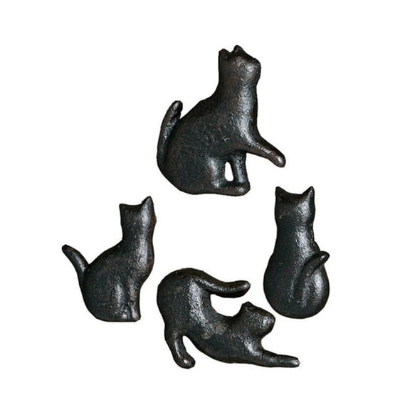 4Pcs Drawer Pulls Cats Shape Dressers Knob Cupboard Handle Unique Furniture Handle Simple Bedside Cabinet Pull