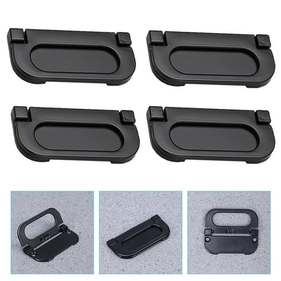 4Pcs Drawers Cabinet Furniture Flush Ring Sliding Door Flush Pull Ring Handles