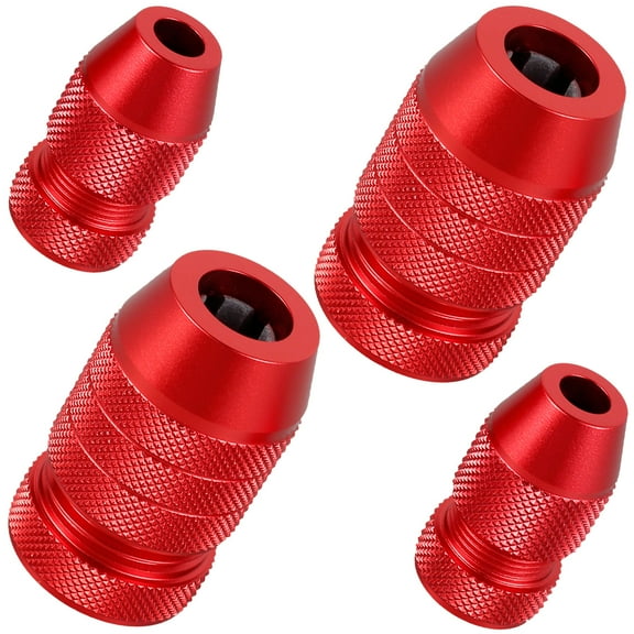 4Pcs Drill Depth Stop for 4"-3/16" 15/64"-7/16" Drill Bits Aluminum Alloy Adjustable Drill Stop Sturdy Drill Bit Collar