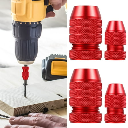 4Pcs Drill Depth Stop for 4"-3/16" 15/64"-7/16" Drill Bits Aluminum Alloy Adjustable Drill Stop Sturdy Drill Bit Collar