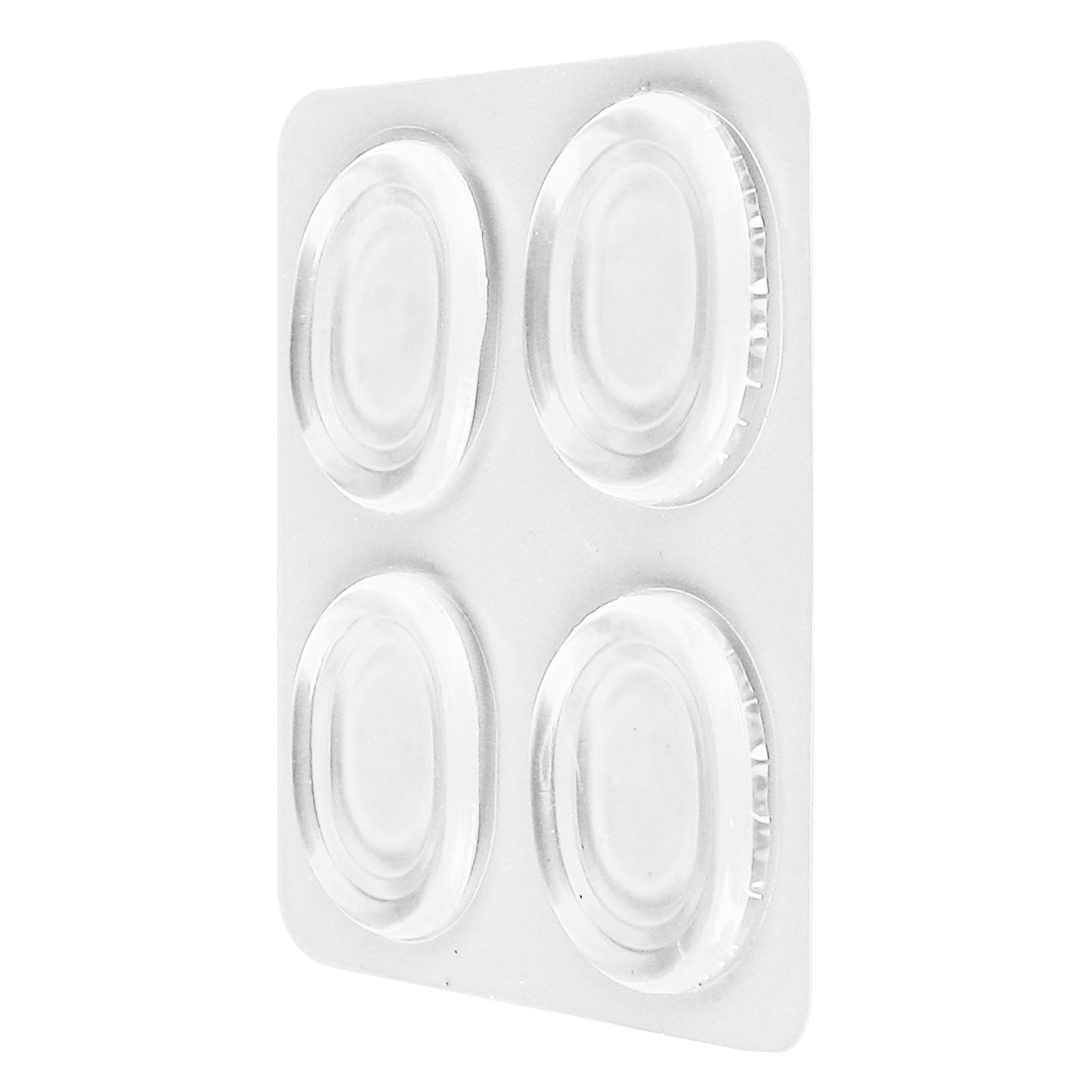 4Pcs Drum Mute Pad Silicone Transparent Soft Self Adhesive Drum Dampeners Muffler Pads
