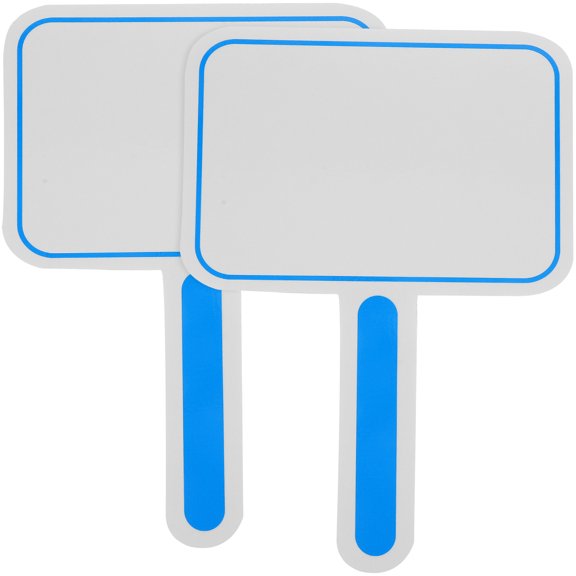 4Pcs Dry Erase Paddles Whiteboards Handheld Dry Erase Boards Single Sided Write Boards