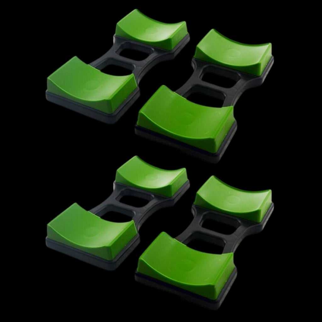4Pcs Dumbbells Plastic Display Stands Small Dumbbells Rack Dumbbells Bracket Mat Organizer Floor Protections Holder