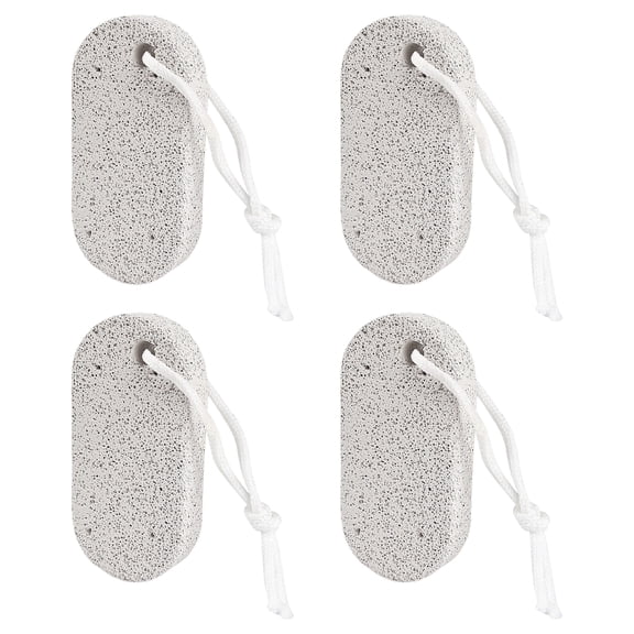4Pcs Durability Foot Pumice Stones Non slip Rope Handle For Gentle Callus Exfoliation Rough Care