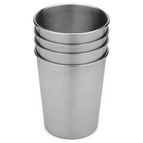 4Pcs Durable Stainless Steel Small Wine Cup Set Outdoor Camping 170ML