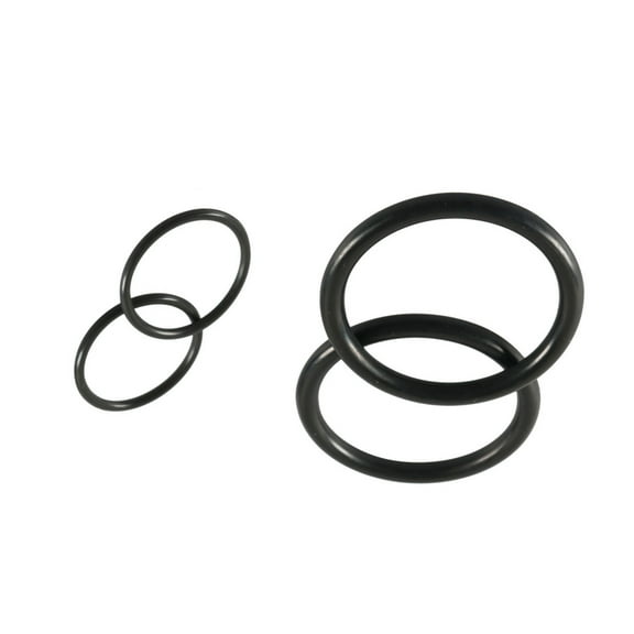 4Pcs Durable Vehicle Sealing Rings Black Rubber, 34mm & 21mm, for BMW Vanos Oil Pump Solenoid Valve