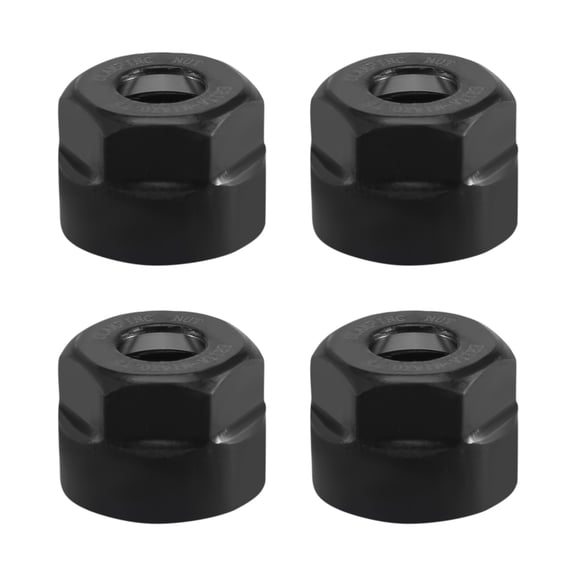 4Pcs ER11-A Type M14 Thread Collet Clamping Hex Nuts, for CNC Milling Chuck Holder Lathe