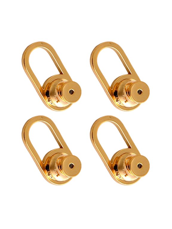 4Pcs Earring Support Backs for Droopy Ears Metal Heavy Earrings Backings