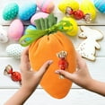 thumbnail image 1 of 4Pcs Easter Carrot Gift Bags, Easter Fabric Drawstring Bag Carrot Candy Goody Bags Treat Bags for Spring Basket Stuffers Egg Hunt Outdoor Party Favor Supplies, 4x9 inch, 1 of 8