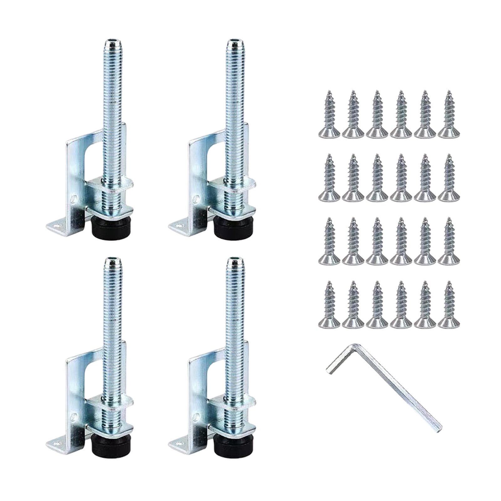 Fixture Table Riser 4Pcs Easy Install Furniture Risers Adjustable Legs for Wardrobes and ...