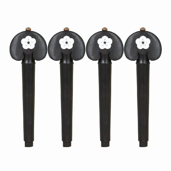 4Pcs Ebony Wood Cello Tuning Peg Tuner Musical Intruments Parts & Accessories