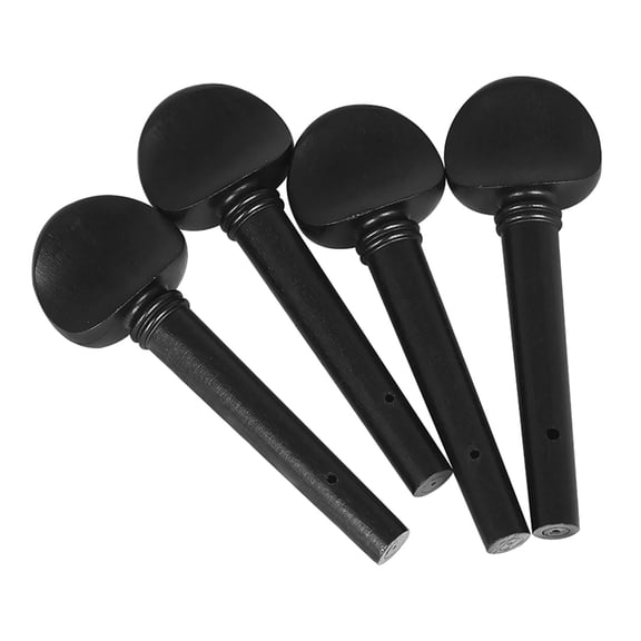 4Pcs Ebony Wood Viola Pegs Machine Head Universals Shaft Handle Viola Replacement Tuning Pegs Accessories