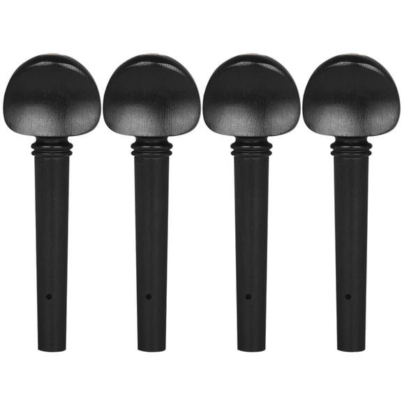4Pcs Ebony Wood Viola Tuning Peg Tuner Viola Pegs Viola Shaft Handle Musical Intruments Parts & Accessories Enduring