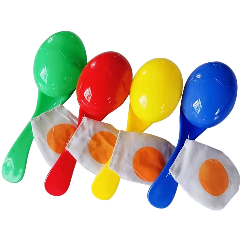 4Pcs Egg and Spoon Race Game Kids Balance Spoons Balance Training Toys