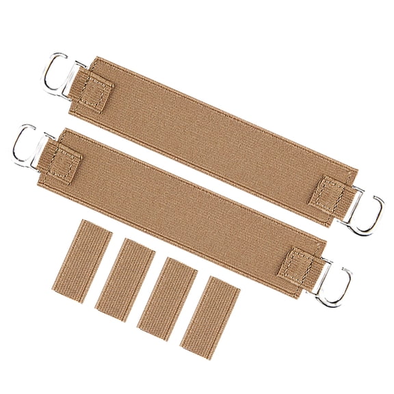 4Pcs Elastic Shoelaces With Metal Hooks Clasps Anti Slip Heel Retention Laces For Casual Footwear Boot Slip On Sandals