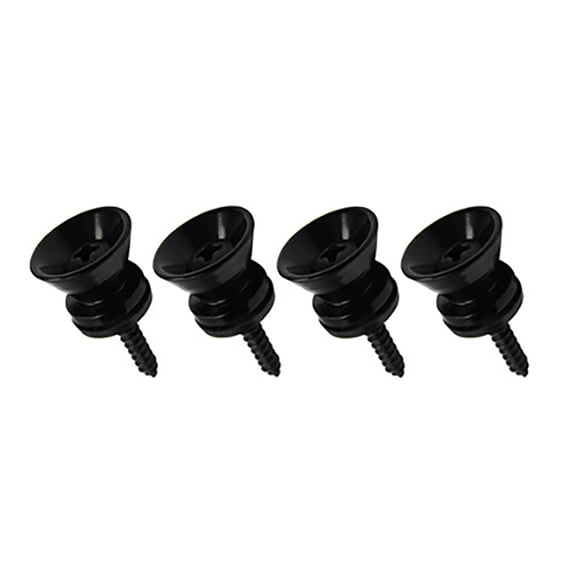 4Pcs Electric Bass Guitar Straplocks Guitar Strap Locks Heavy Duty Metal Button Security Straplock Guitar Part