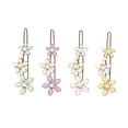 thumbnail image 1 of 4Pcs Enamel Flower Hair Clips Bead Decorative Headwear Hair Jewelry Hair Pins for Daily, 1 of 5