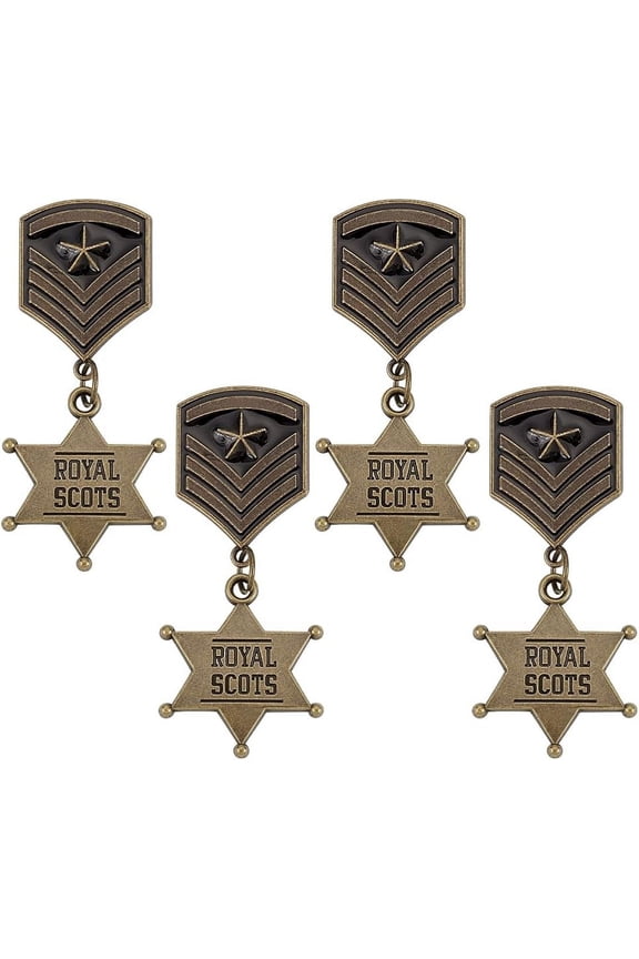 4Pcs Enamel Pins Zinc Alloy with Iron Badge for Backpack Clothes Star 70x29x2mm